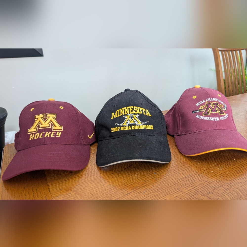 Nike Maroon and Black Minnesota Caps